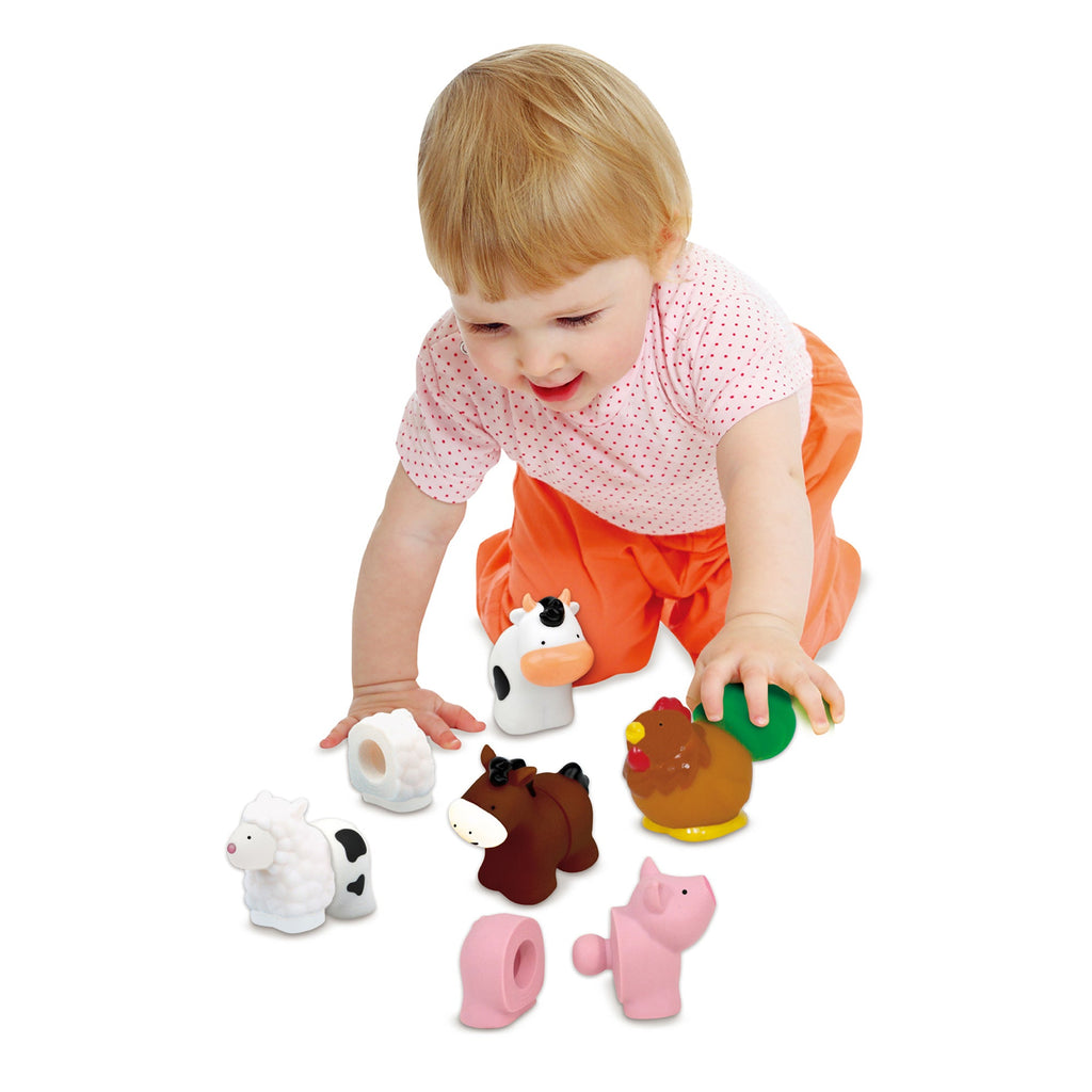 Educational Pop Blocks Farm Animals