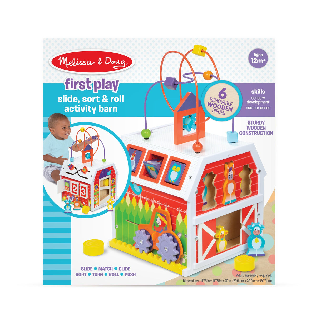 Educational First Play Slide Sort & Roll Activity Barn