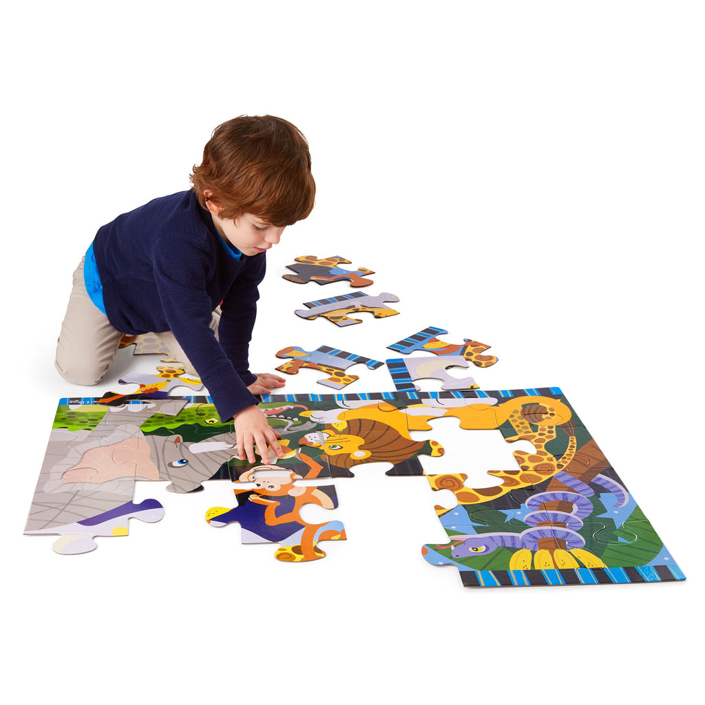 Educational Safari Social Floor Puzzle - 24 Pieces