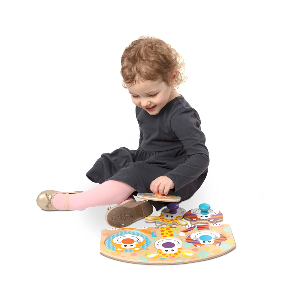 Educational Safari Jumbo Peg Puzzle - 3 Pieces