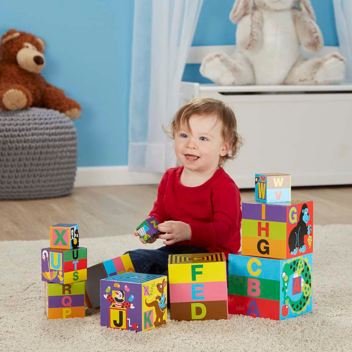 Educational Alphabet Nesting and Stacking Blocks