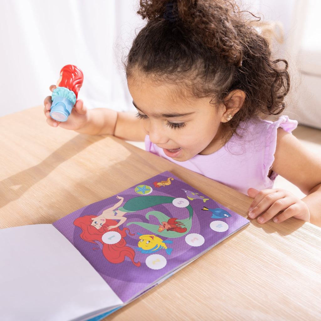 Educational Sticker WOW Disney Ariel Bundle Activity Pad & Sticker Stamper Mini Activity Pad and 200 Refill Stickers