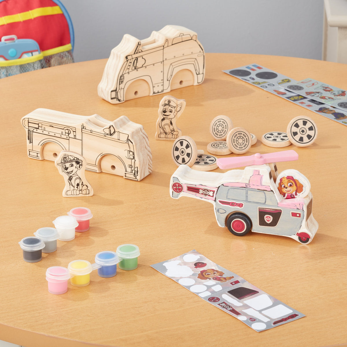 Educational PAW Patrol Wooden Craft Kit - Vehicles