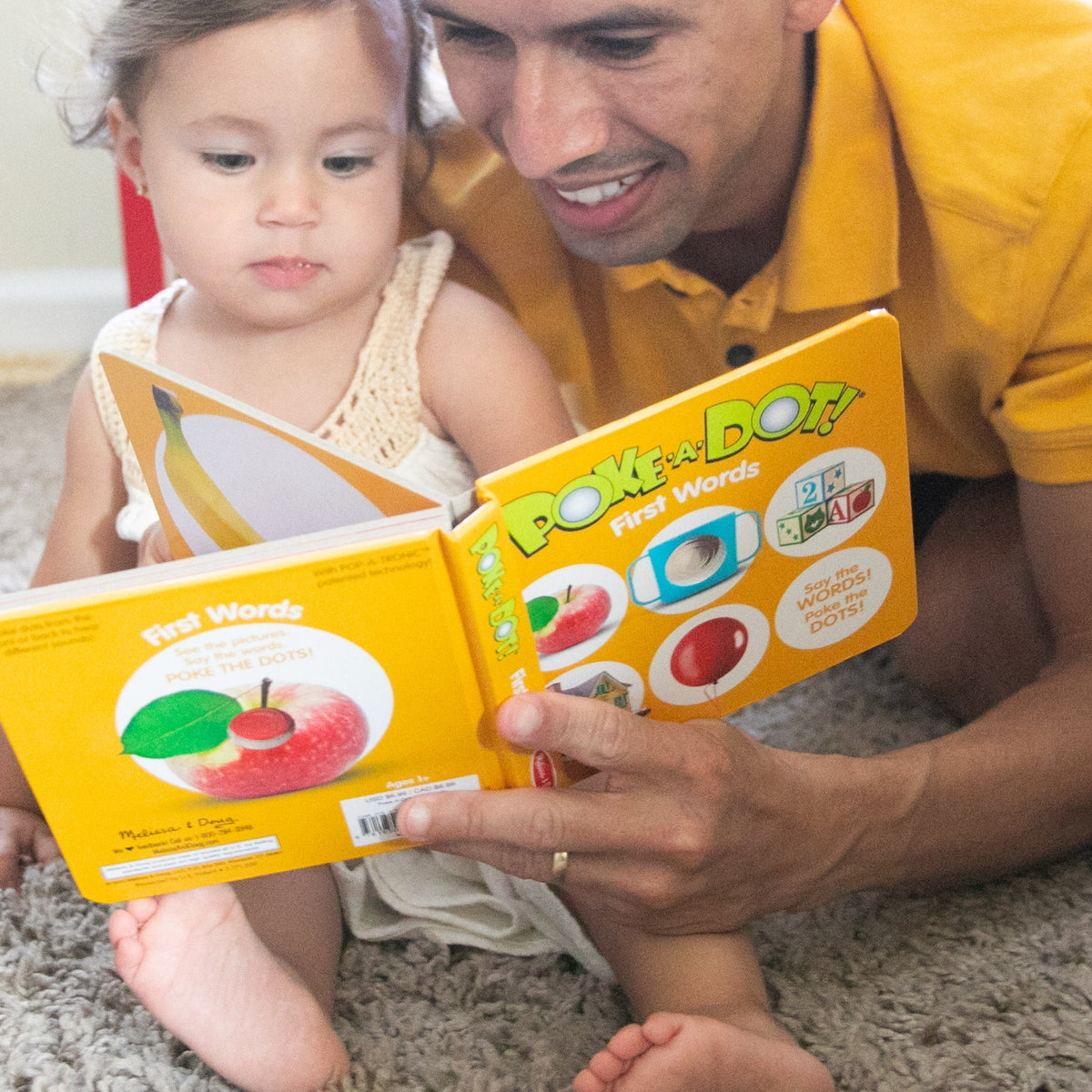 Educational Poke-a-Dot First Words Board Book
