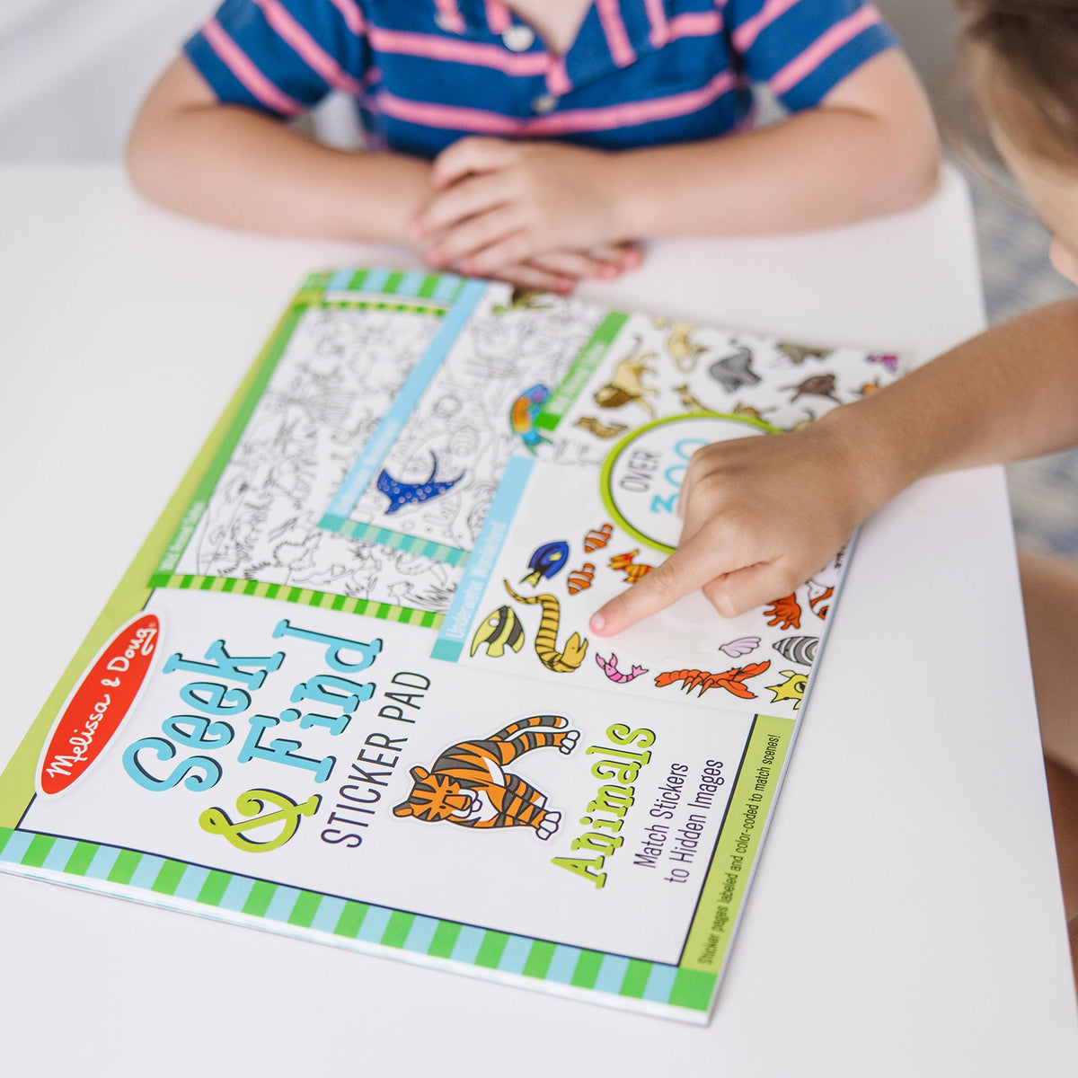 Educational Seek & Find Sticker Pad Animals