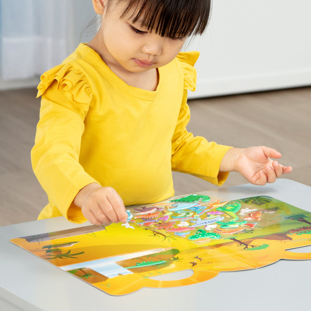 Educational Puffy Sticker Play Set - Dinosaur