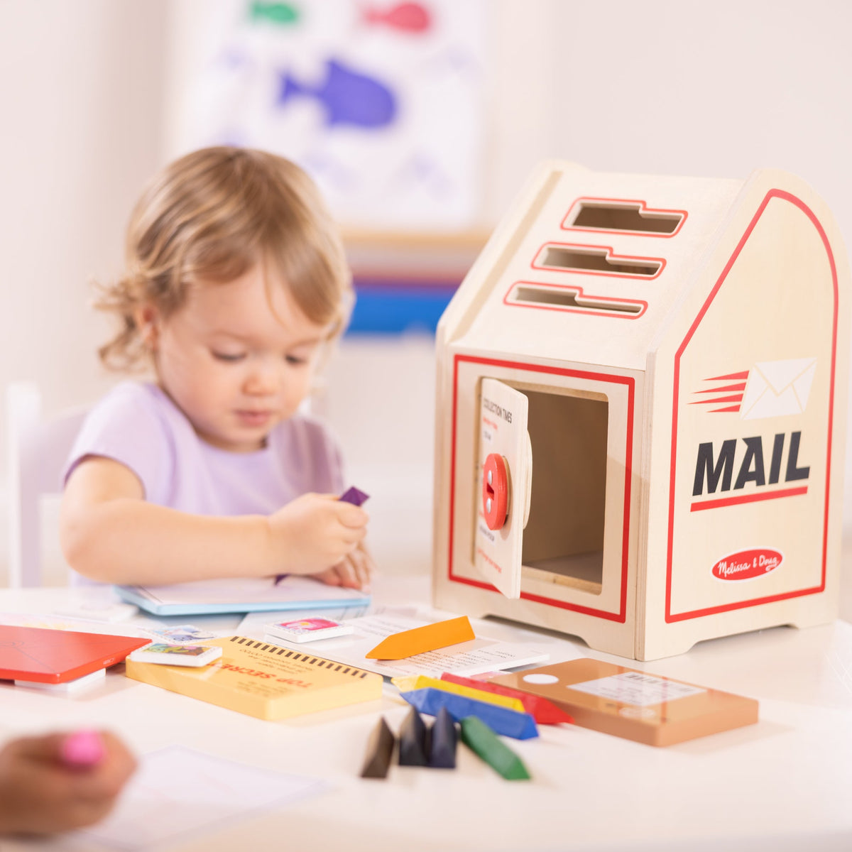 Educational Stamp and Sort Mailbox Play Set