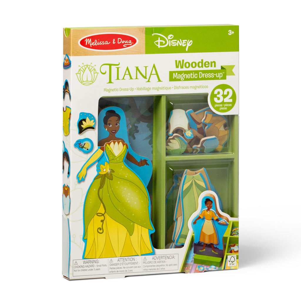 Educational Disney Tiana Wooden Magnetic Dress-Up Play Set