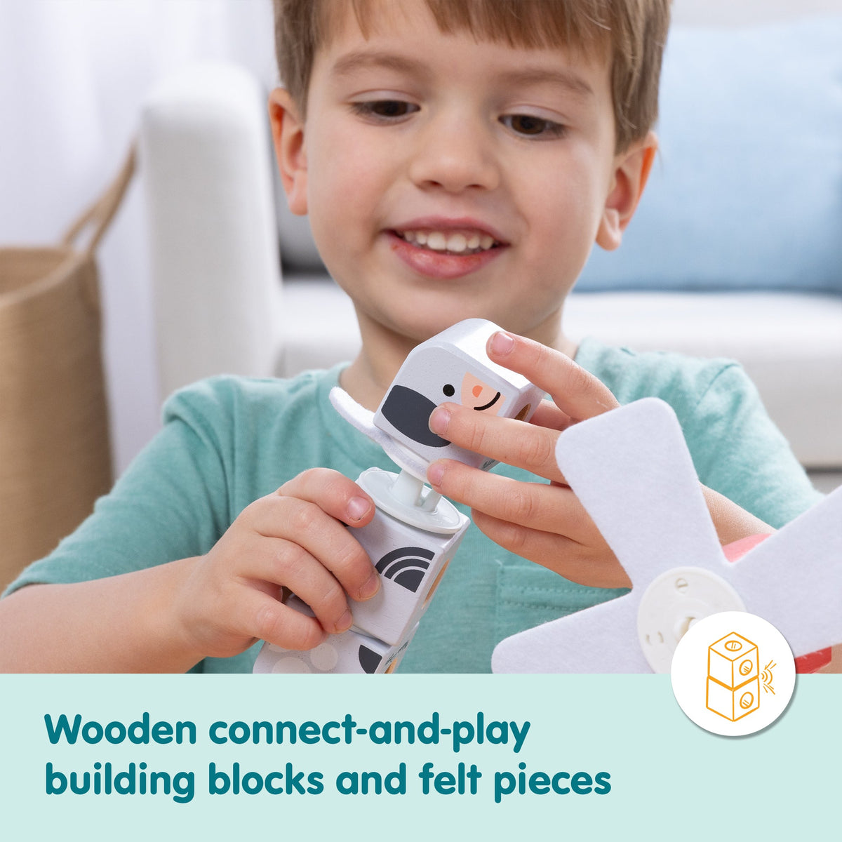 Educational Blockables Farm Friends Play Set
