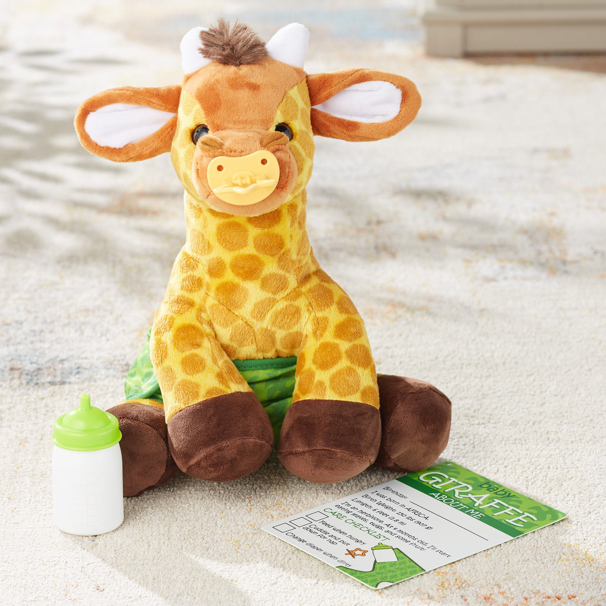 Educational Baby Giraffe Stuffed Animal