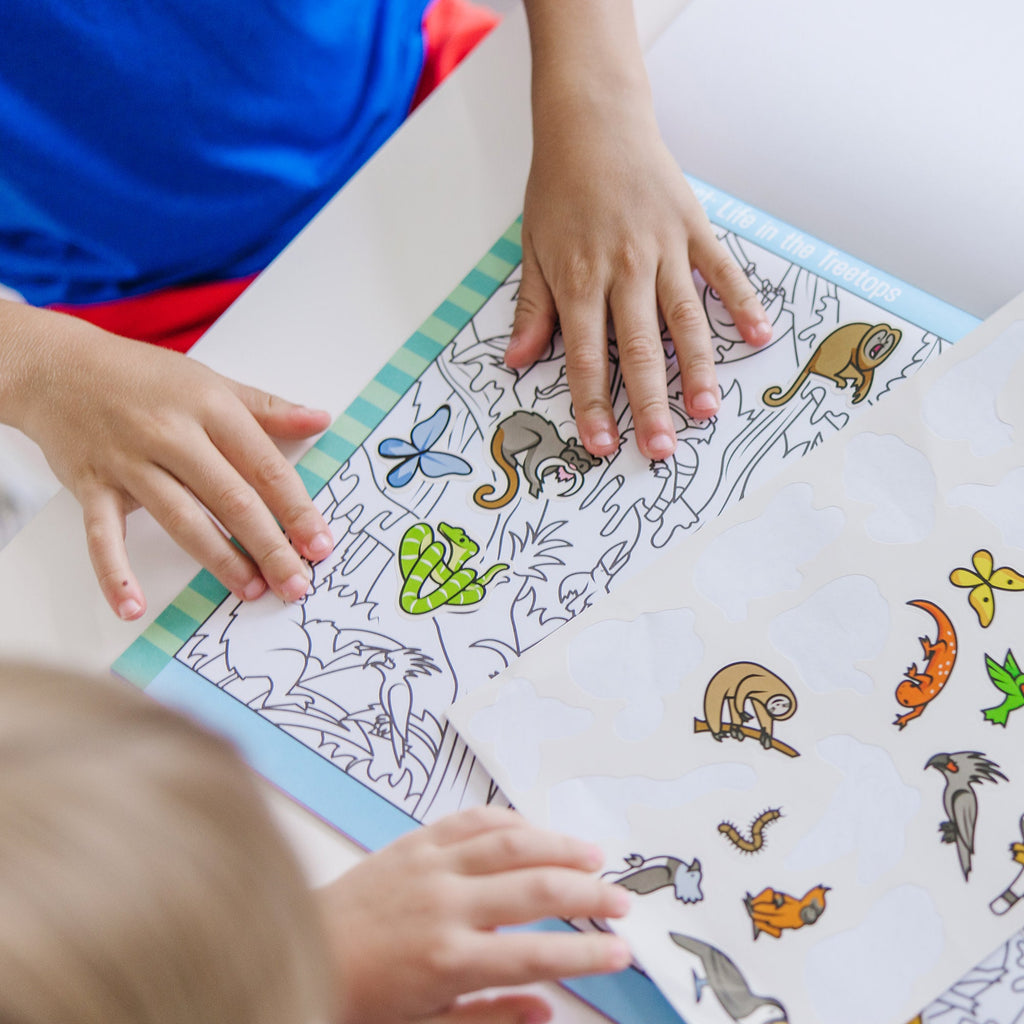 Educational Seek & Find Sticker Pad Animals