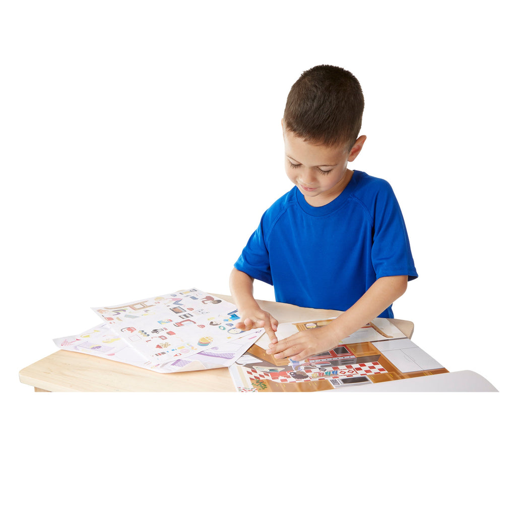 Educational Reusable Sticker Pad - Play House