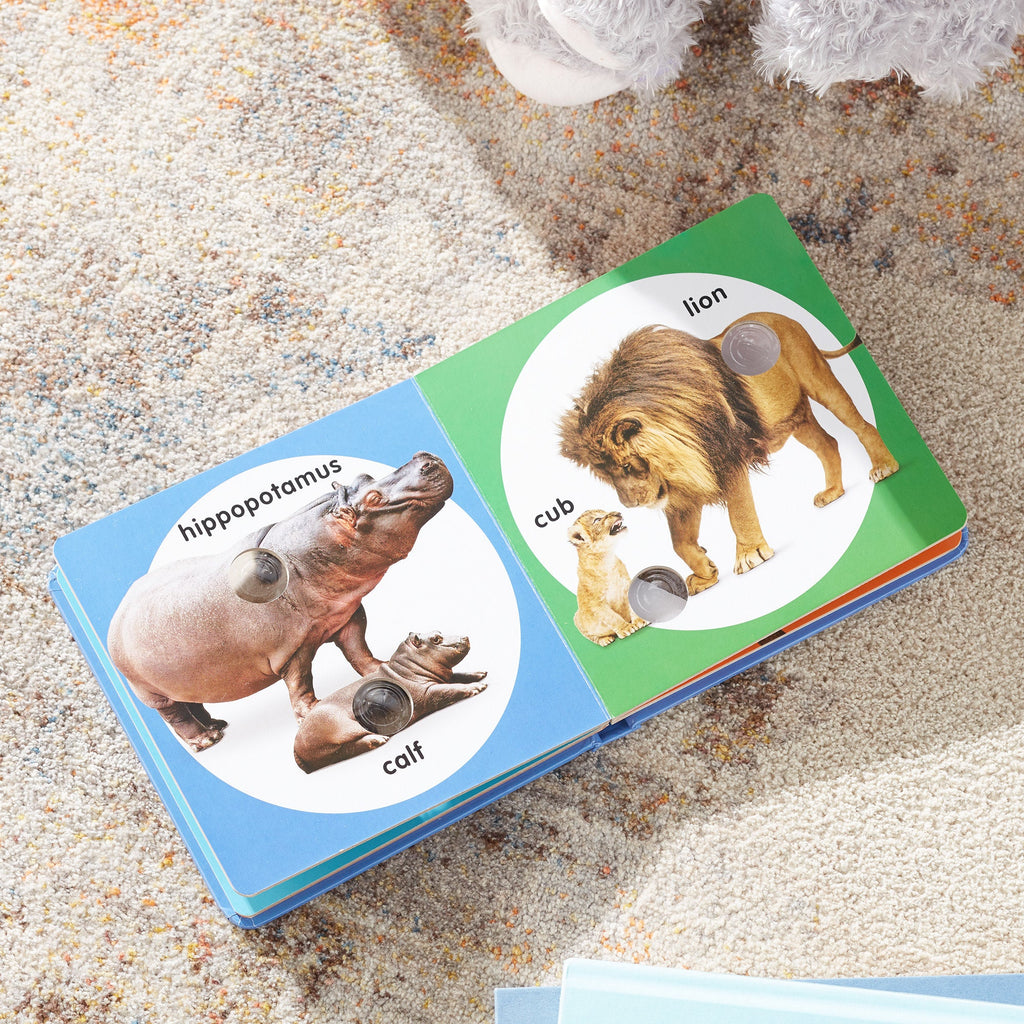 Educational Poke-a-Dot Wild Animal Families Board Book