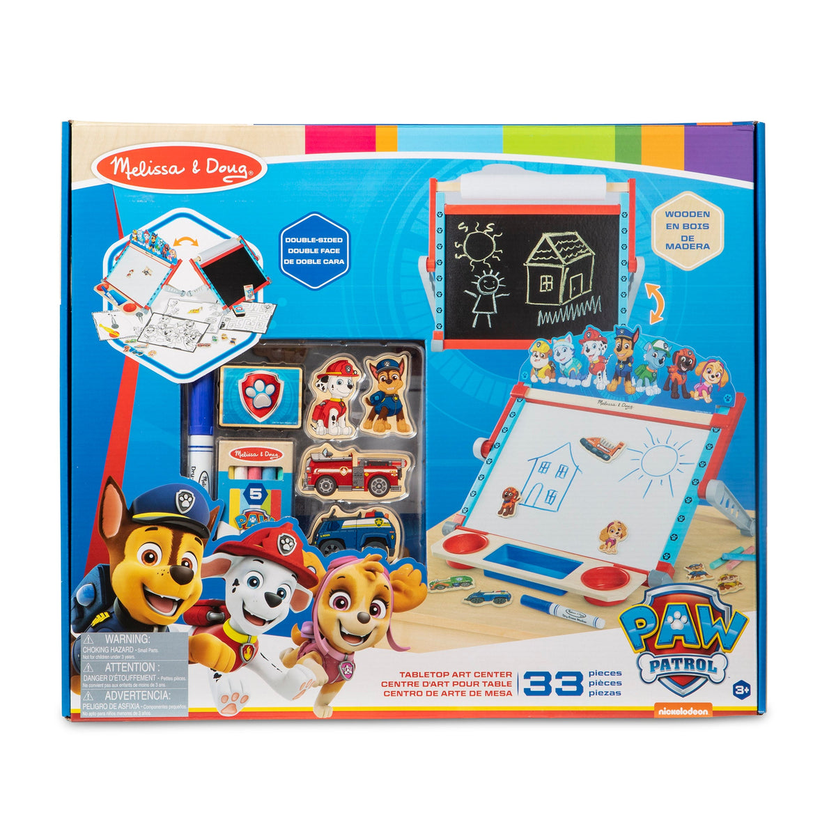Educational PAW Patrol Wooden Tabletop Art Center