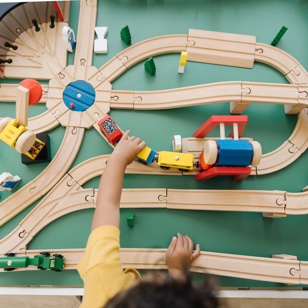 Educational Wooden Railway Set