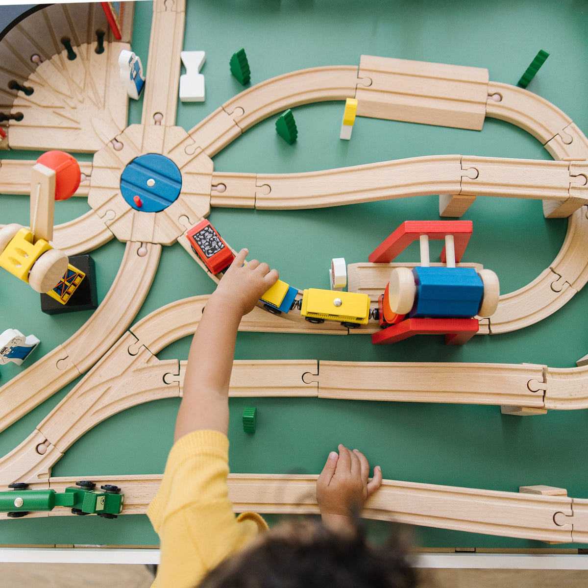 Educational Wooden Railway Set