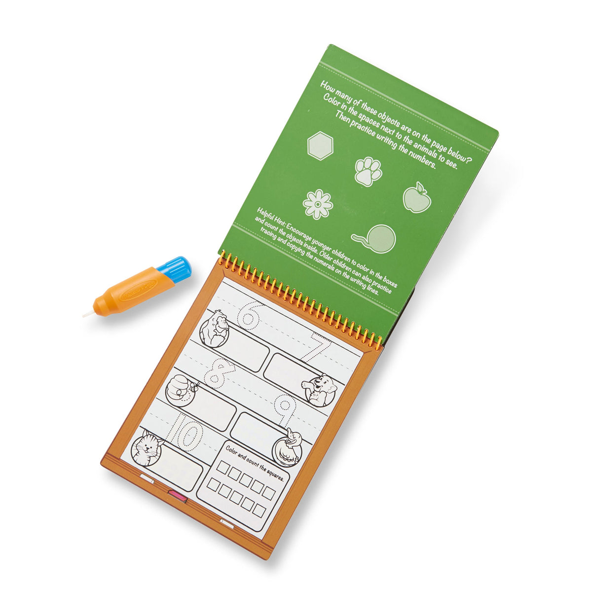 Educational Water Wow Water-Reveal Activity Pad - Numbers