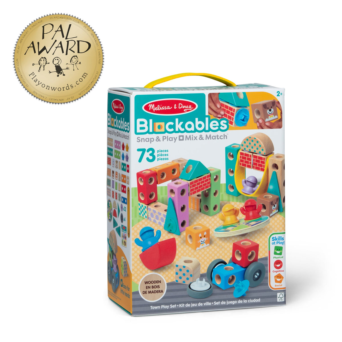 Educational Blockables Town Play Set