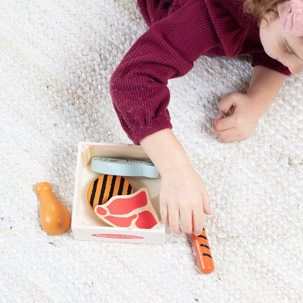 Educational Wooden Food Groups Play Set Protein
