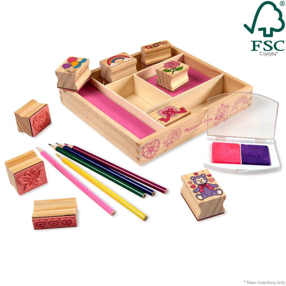 Educational Wooden Stamp Set - Friendship