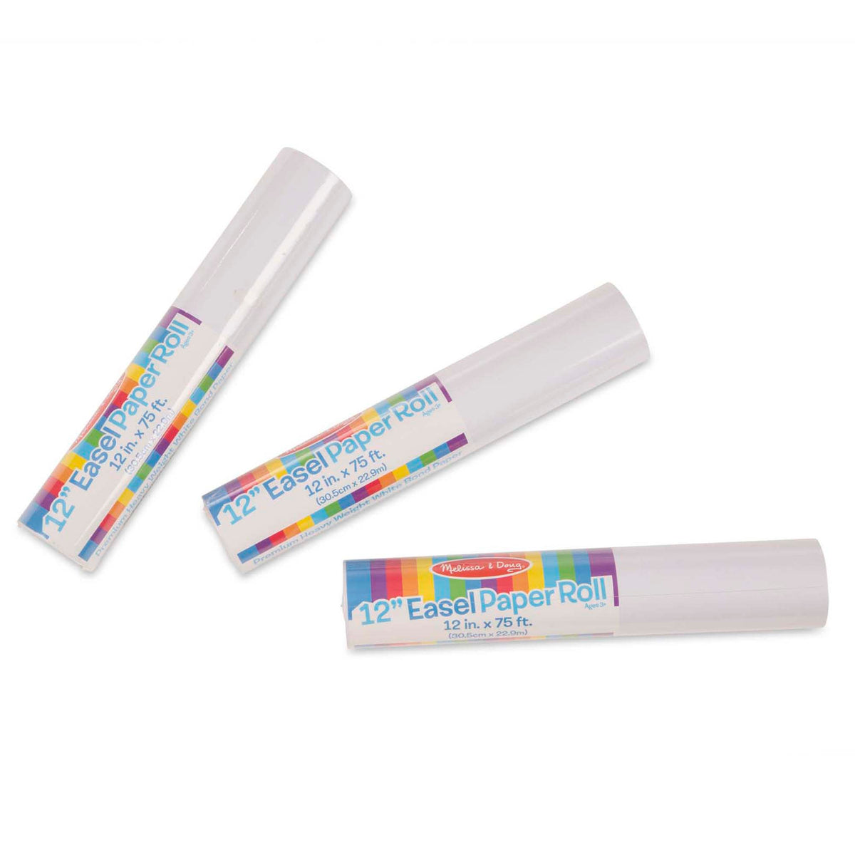 Educational 12-Inch Easel Paper Roll 3-Pack