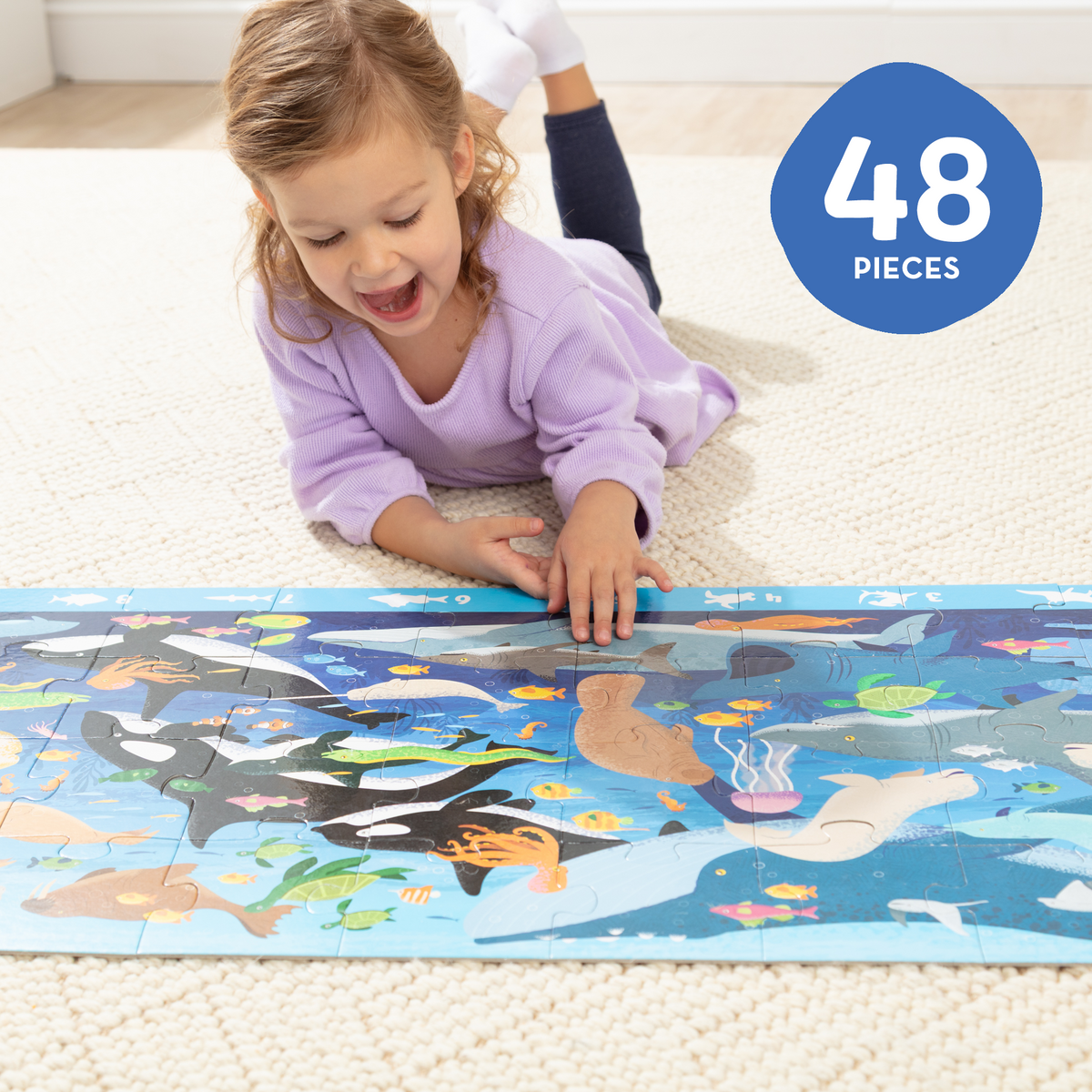 Educational Search & Find Beneath the Waves Floor Puzzle - 48 Pieces