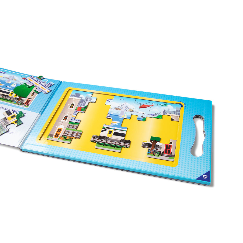 Educational Take-Along Magnetic Jigsaw Puzzles Vehicles