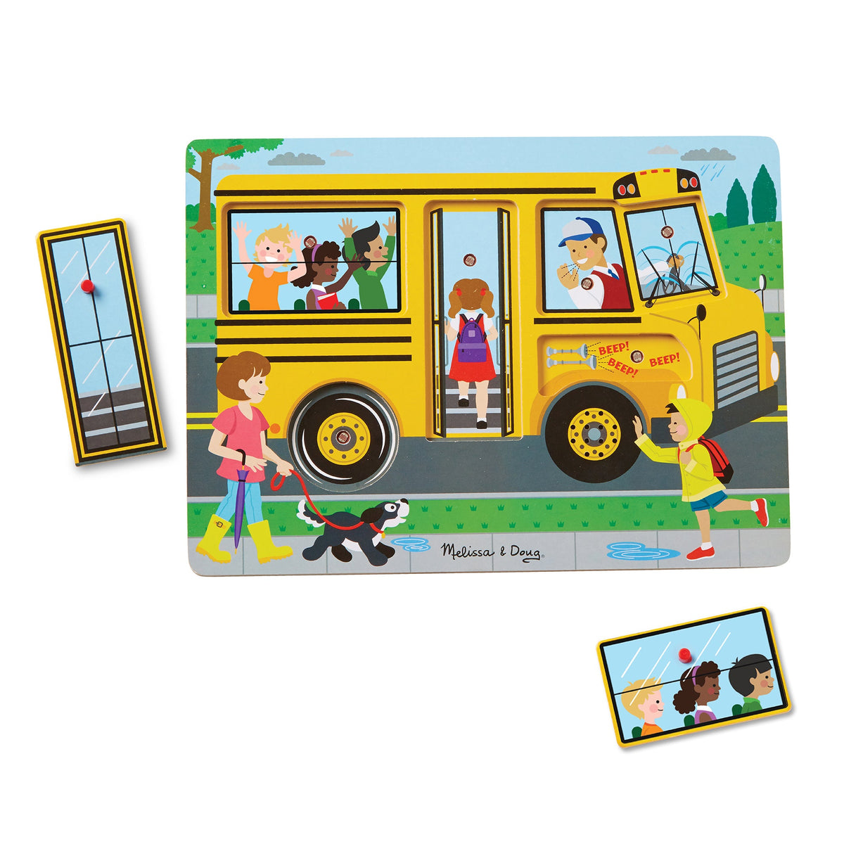 Educational The Wheels on the Bus Song Puzzle - 6 Pieces