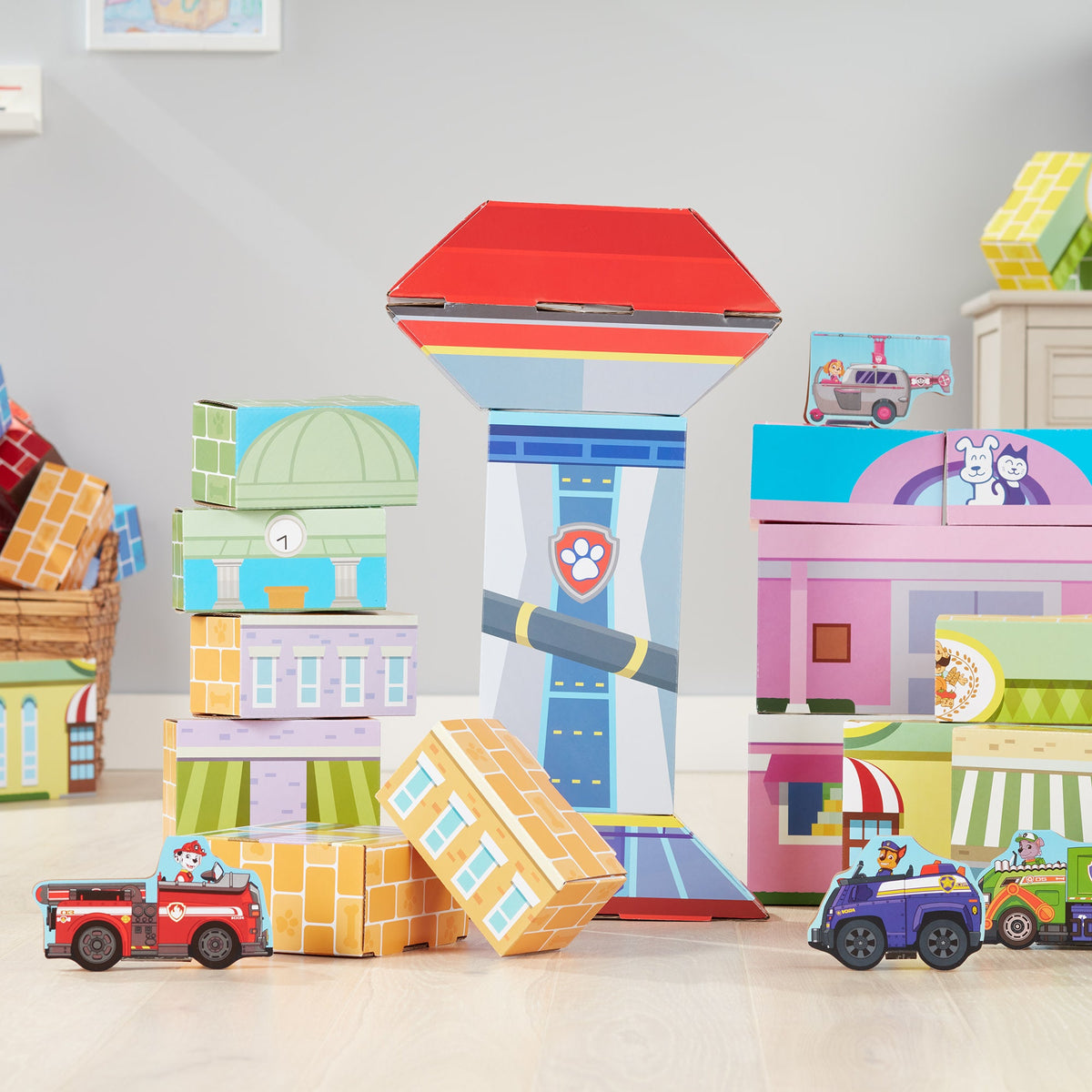 Educational PAW Patrol Jumbo Cardboard Blocks