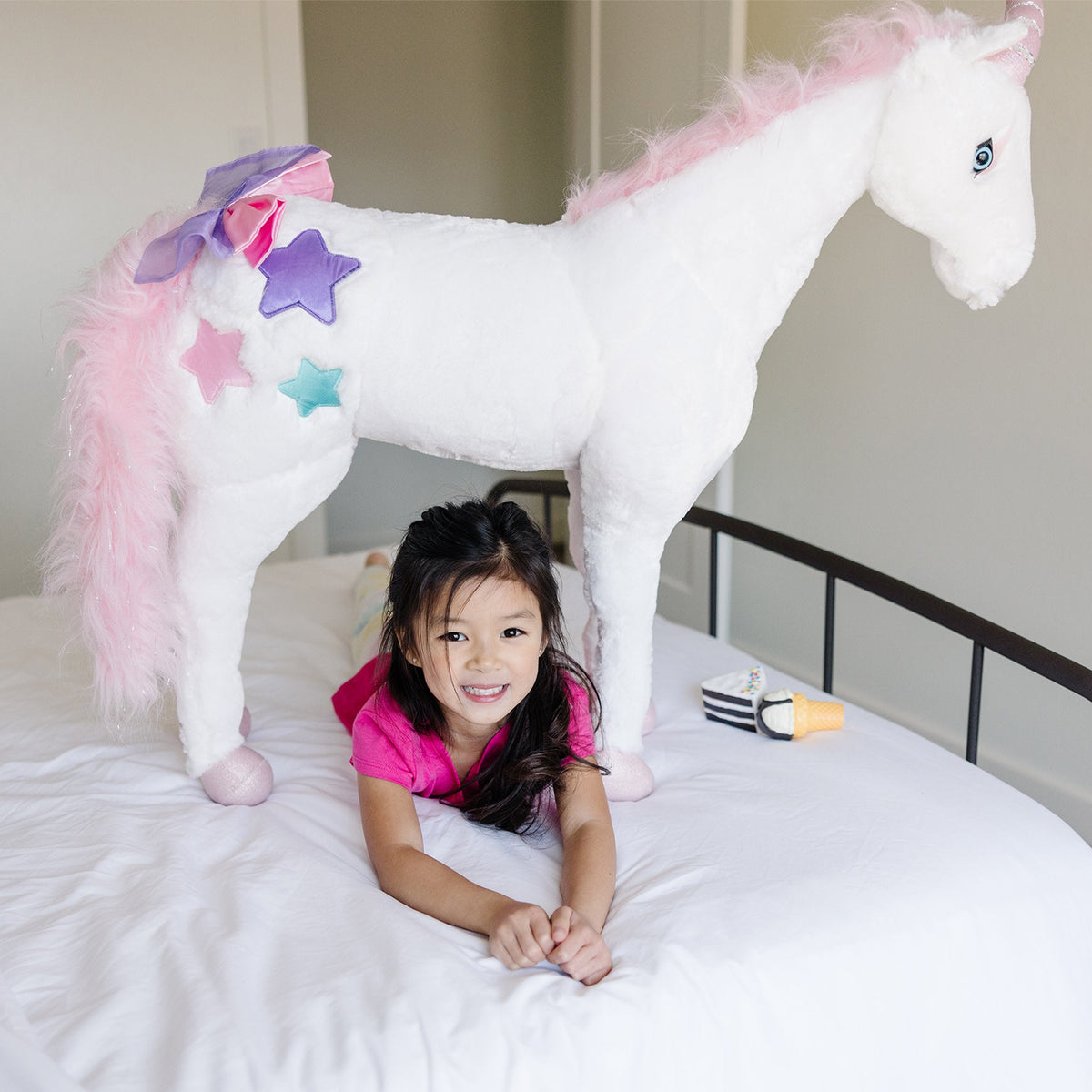 Educational Unicorn Lifelike Plush Stuffed Animal