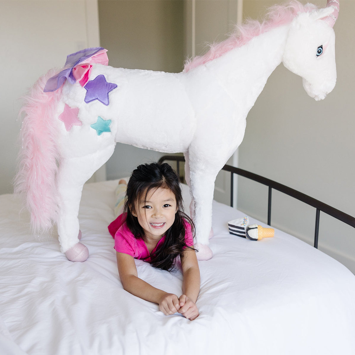 Educational Unicorn Lifelike Plush Stuffed Animal