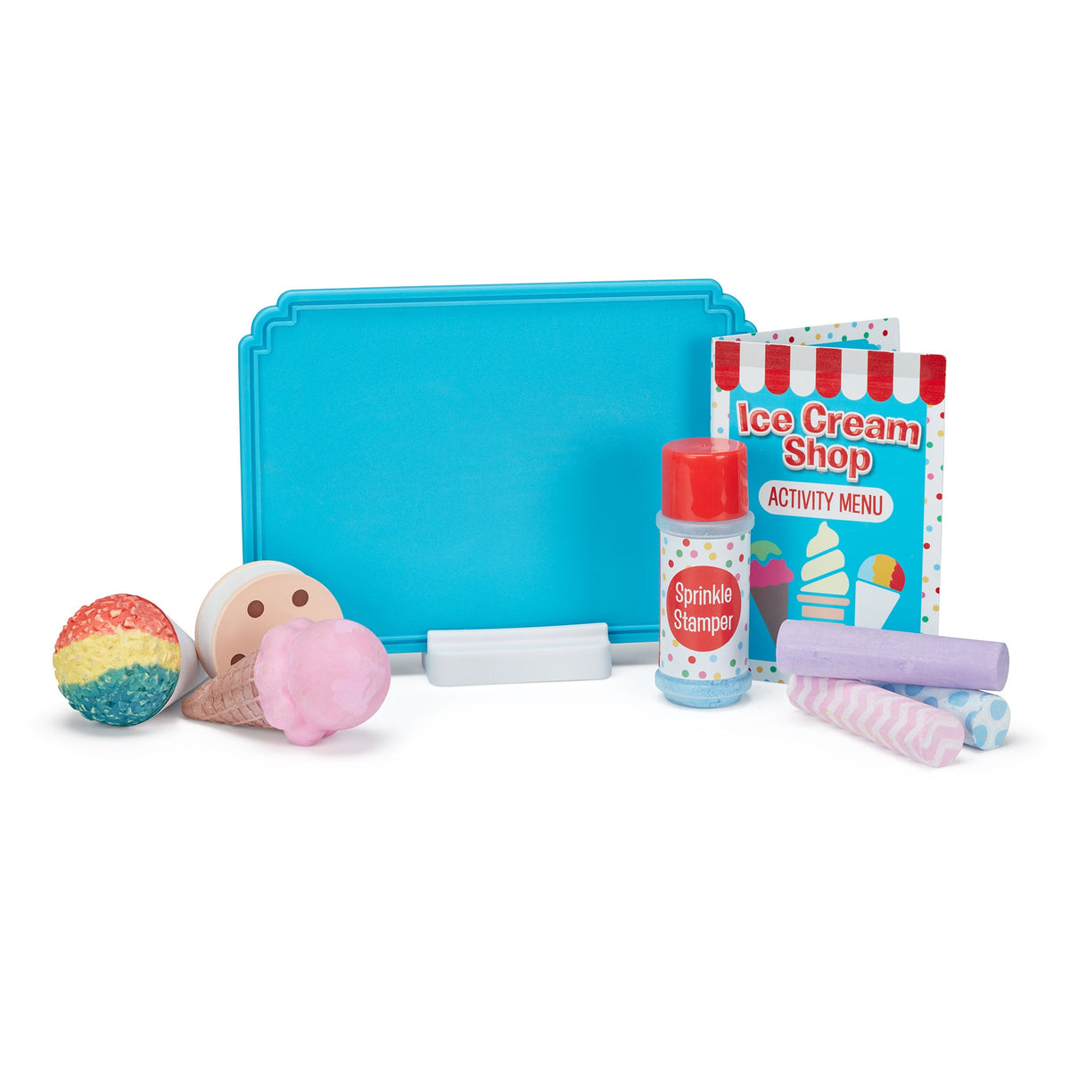 Educational Ice Cream Shop Chalk Play Set