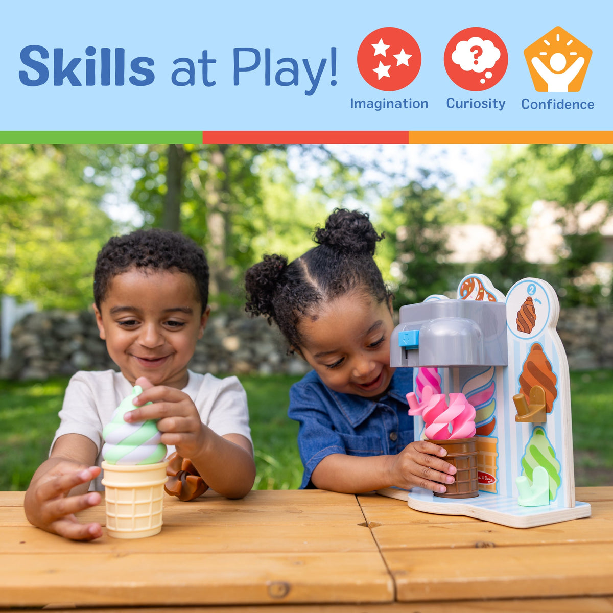 Educational Swirl and Serve Ice Cream Play Set