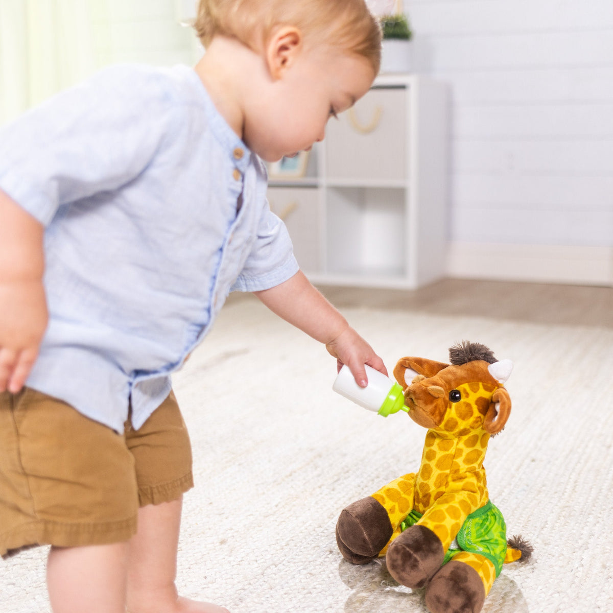 Educational Baby Giraffe Stuffed Animal