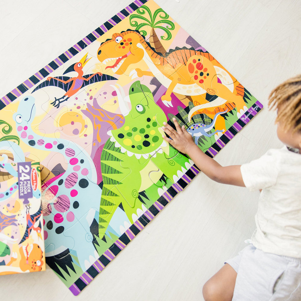 Educational Dinosaur Dawn Floor Puzzle - 24 Pieces