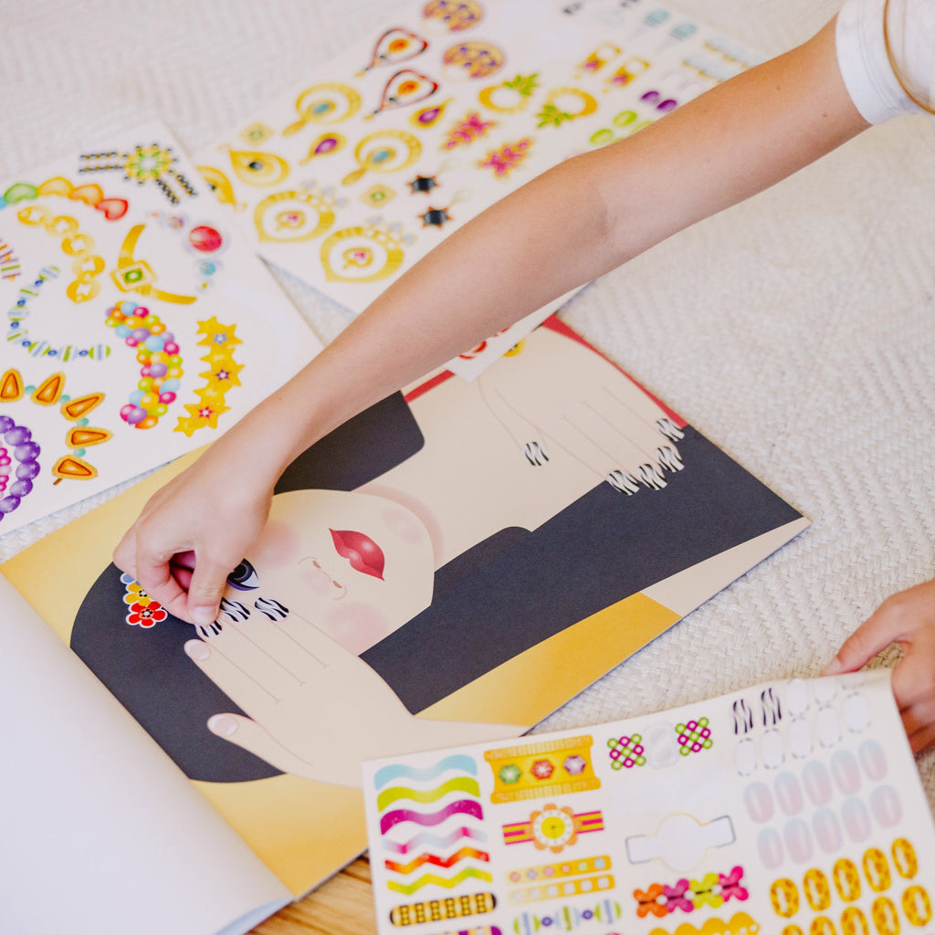 Educational Sticker Pad - Jewelry & Nails Glitter Collection