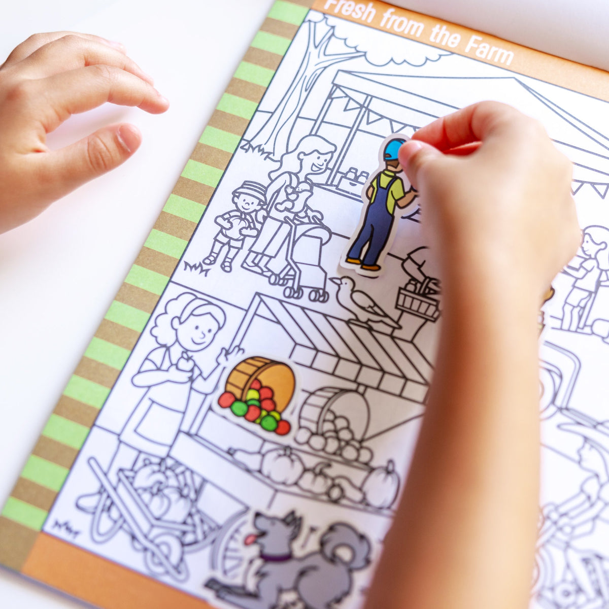 Educational Seek & Find Sticker Pad Around Town