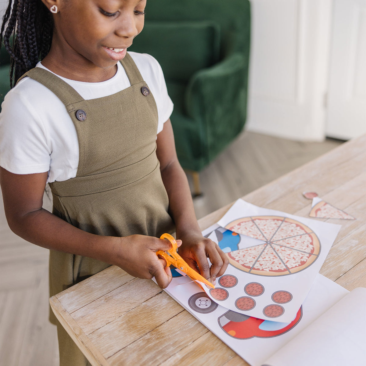 Educational Scissor Skills Activity Pad