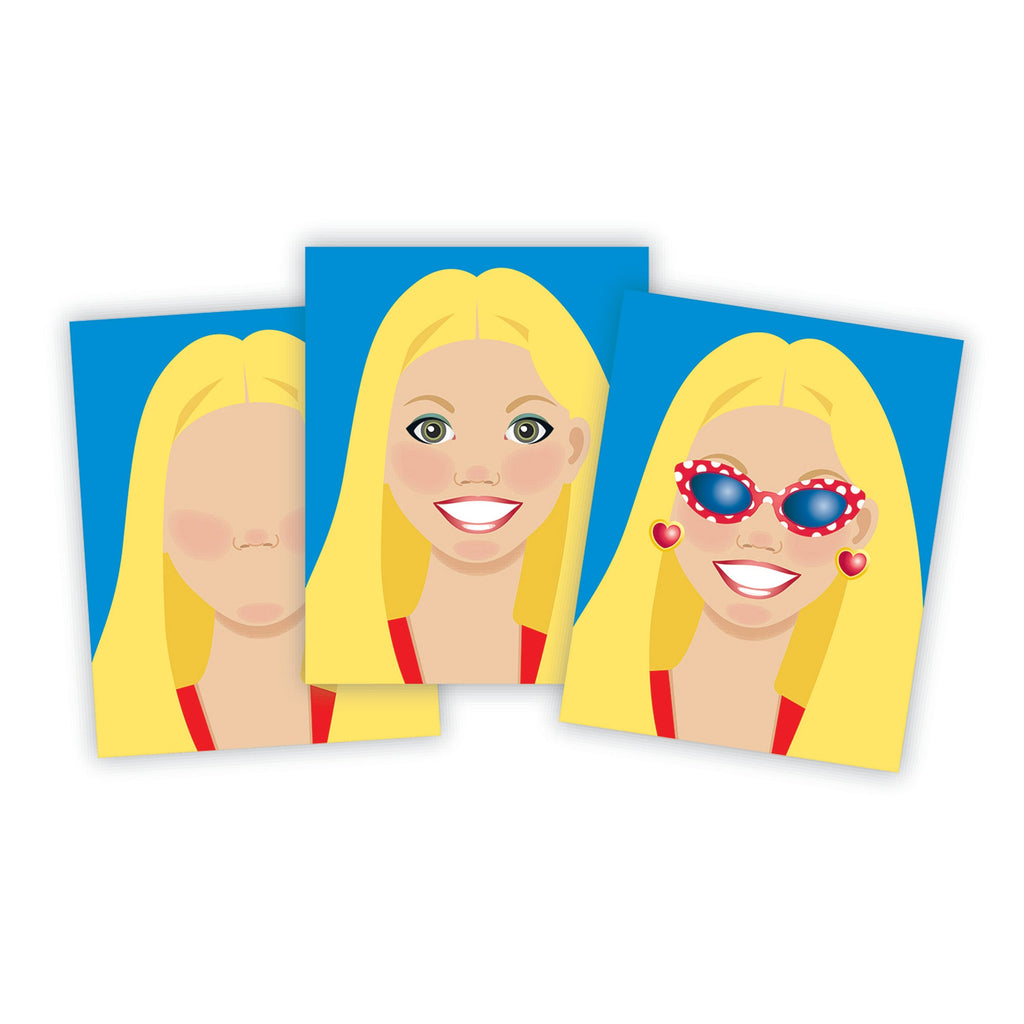 Educational Make-a-Face Sticker Pad - Fashion Faces