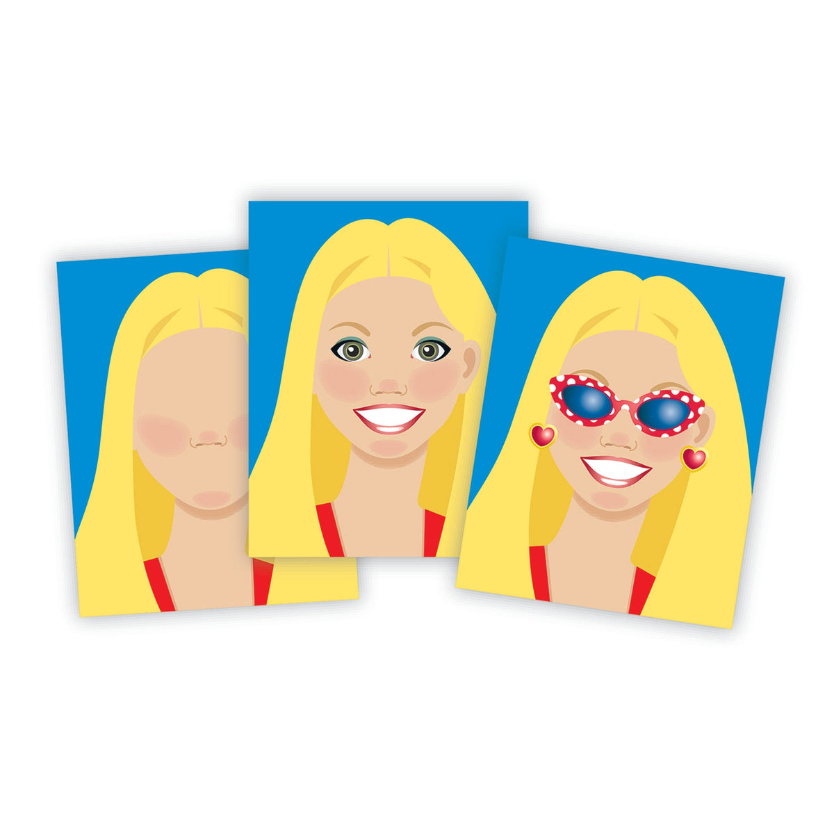 Educational Make-a-Face Sticker Pad - Fashion Faces