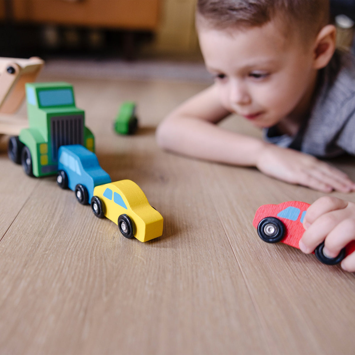 Educational Wooden Car Carrier