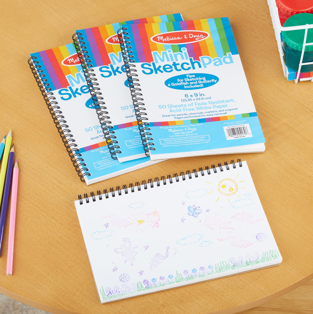 Educational Mini Sketch Pad 4-Pack