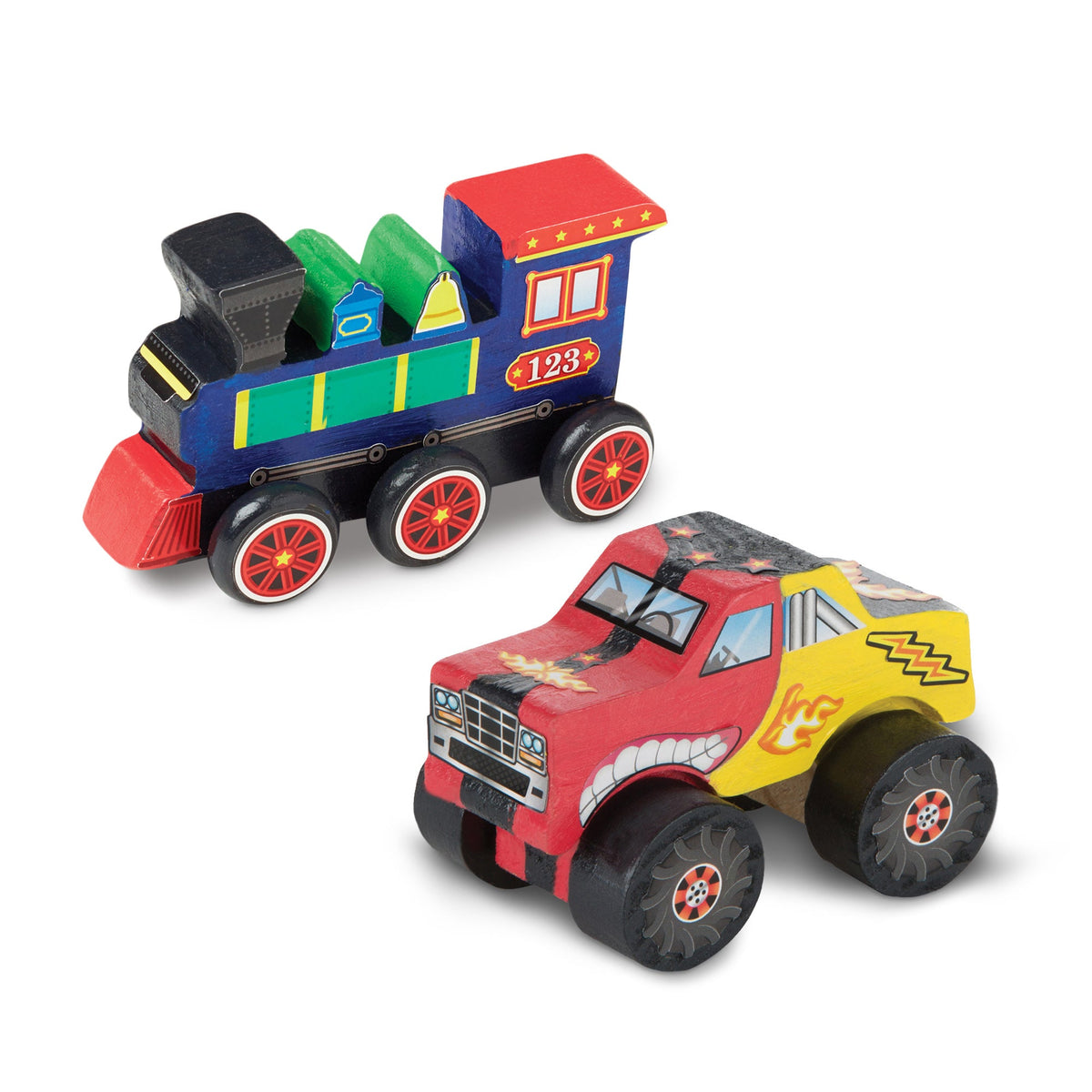 Educational Created by Me Vehicles Craft Kit 2-Pack Monster Truck Train