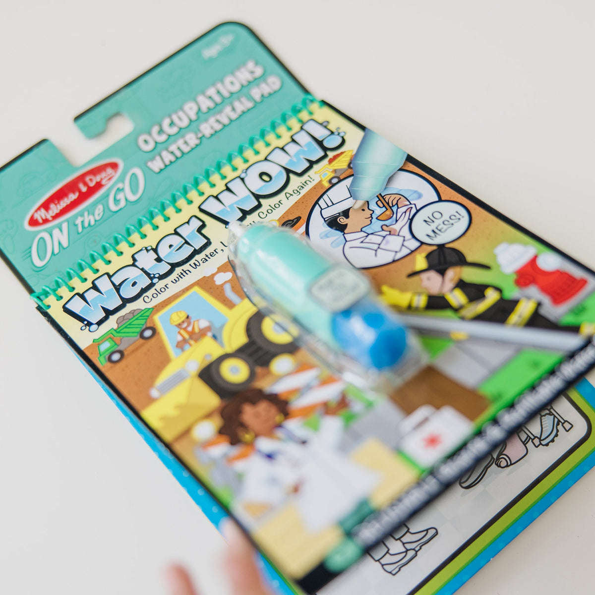 Educational Water Wow Occupations - Water Reveal Pad On the Go Travel Activity