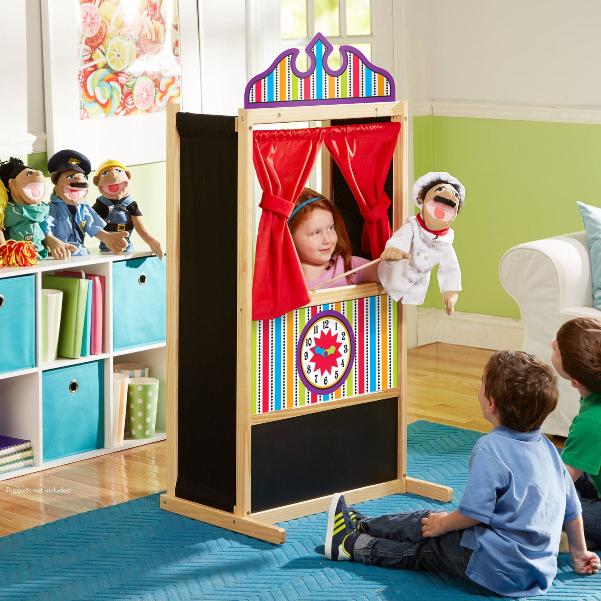 Educational Wooden Deluxe Puppet Theater