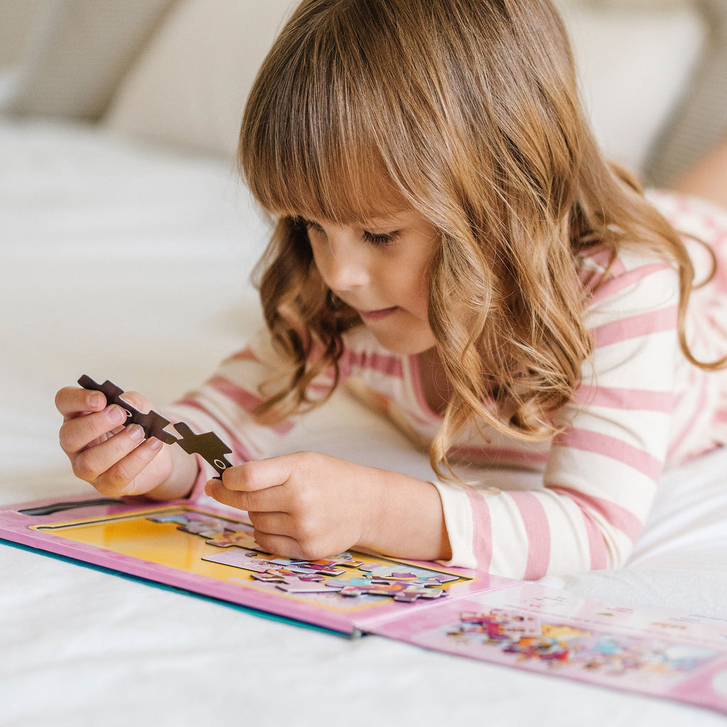 Educational Take-Along Magnetic Jigsaw Puzzles Princesses