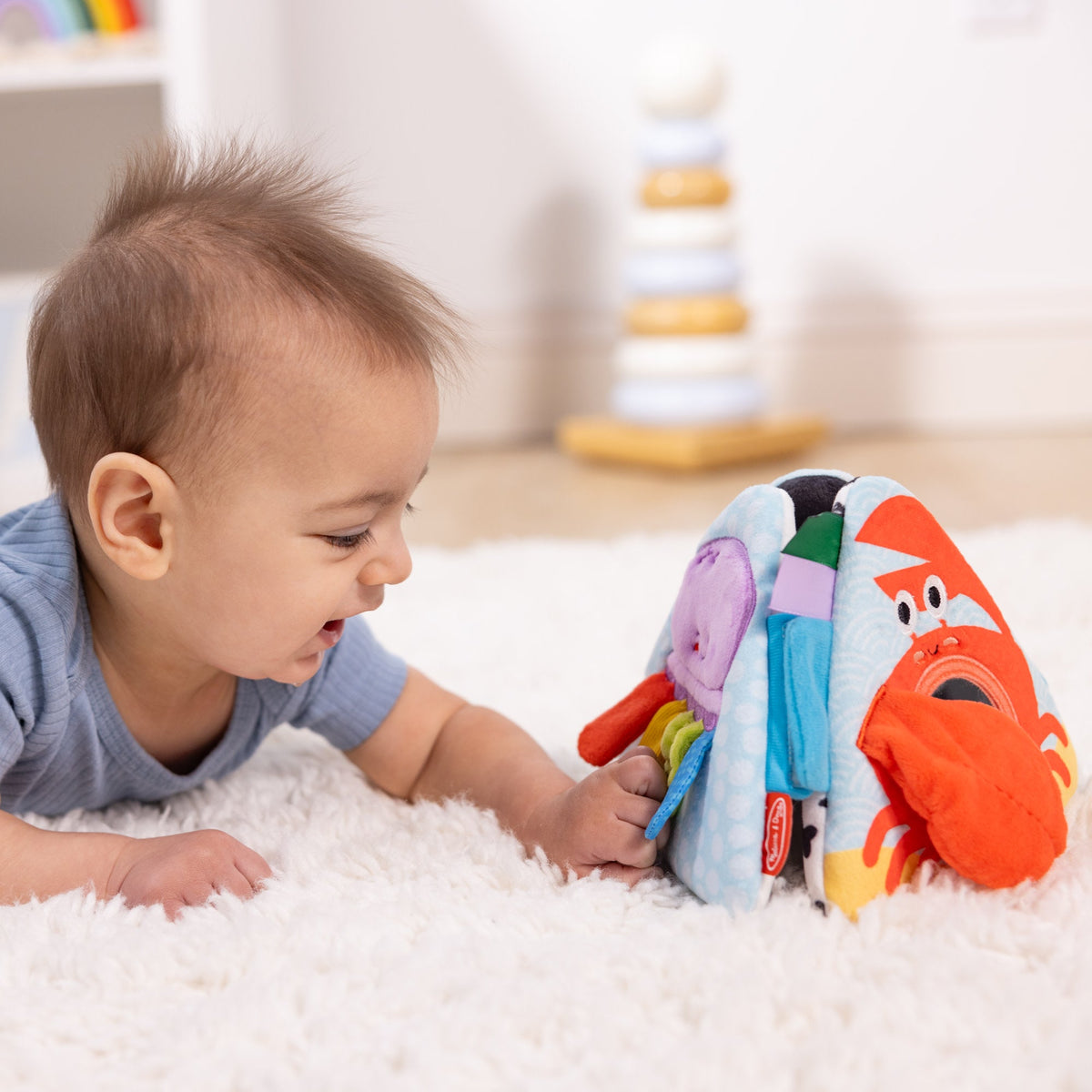 Educational Ocean Tummy Time Triangle Baby Toy