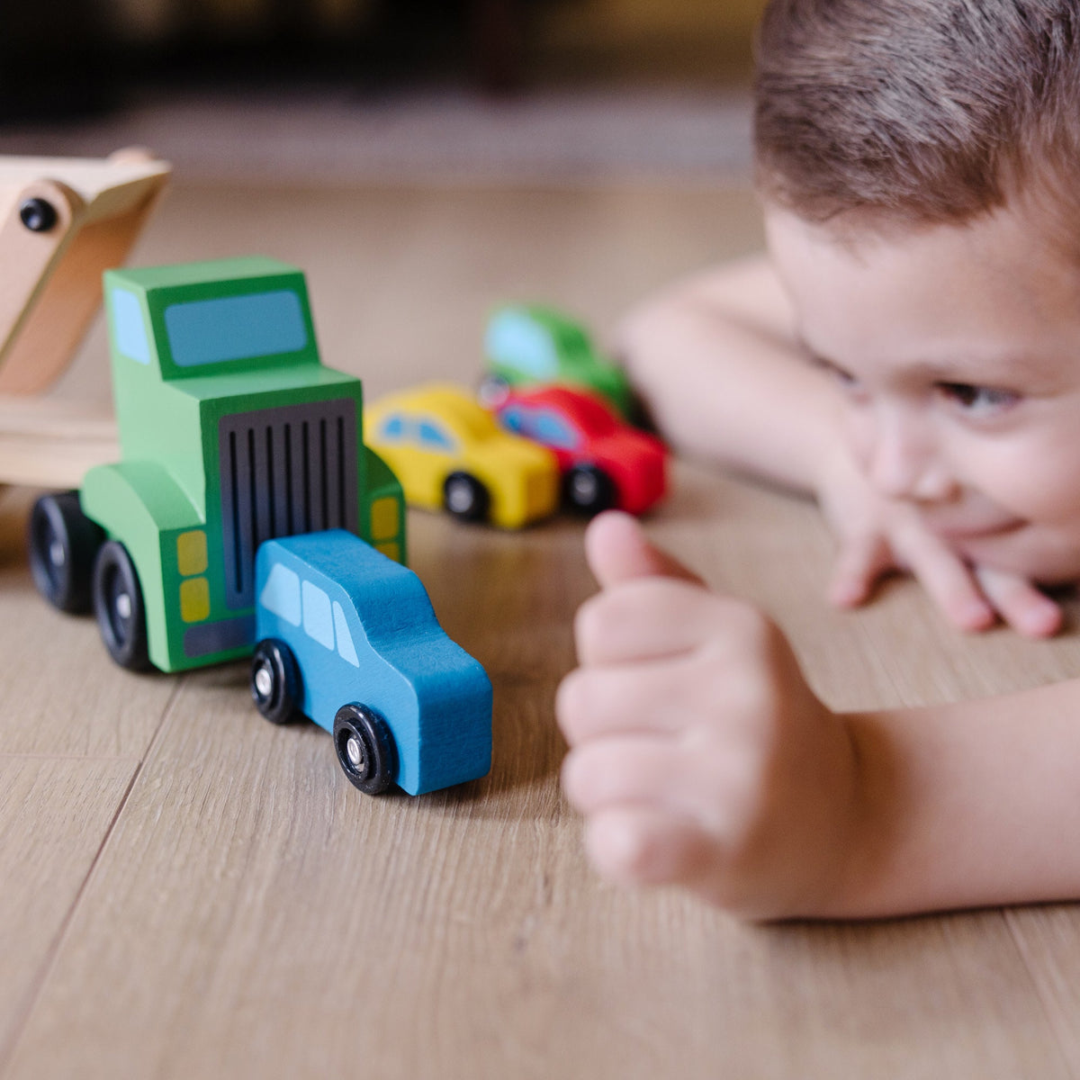 Educational Wooden Car Carrier