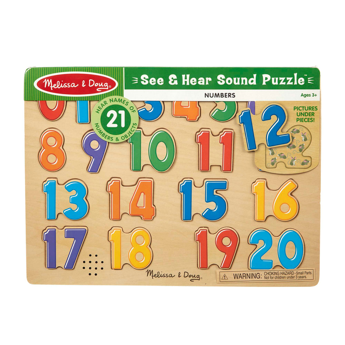 Educational Numbers Sound Puzzle - 21 Pieces