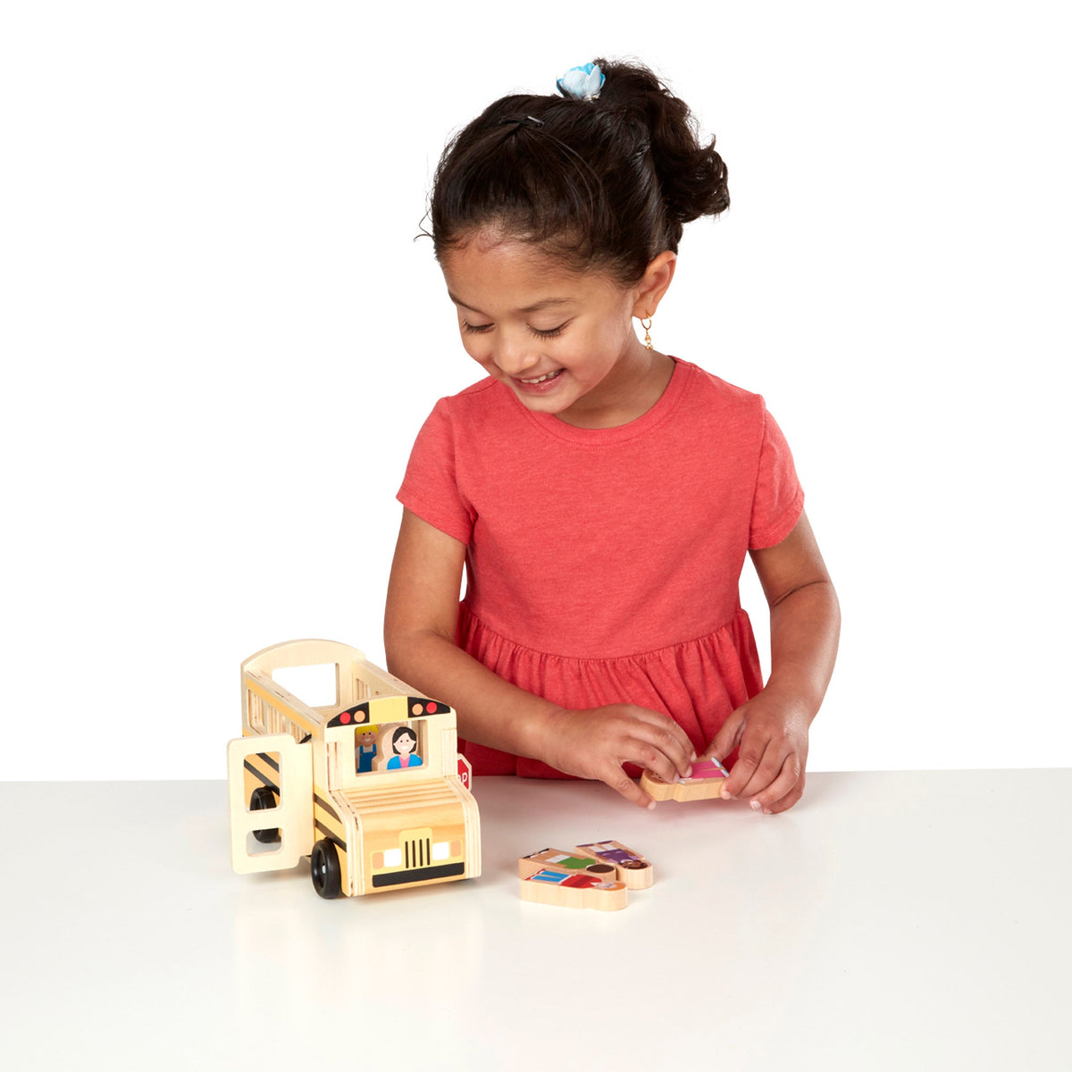 Educational Wooden School Bus